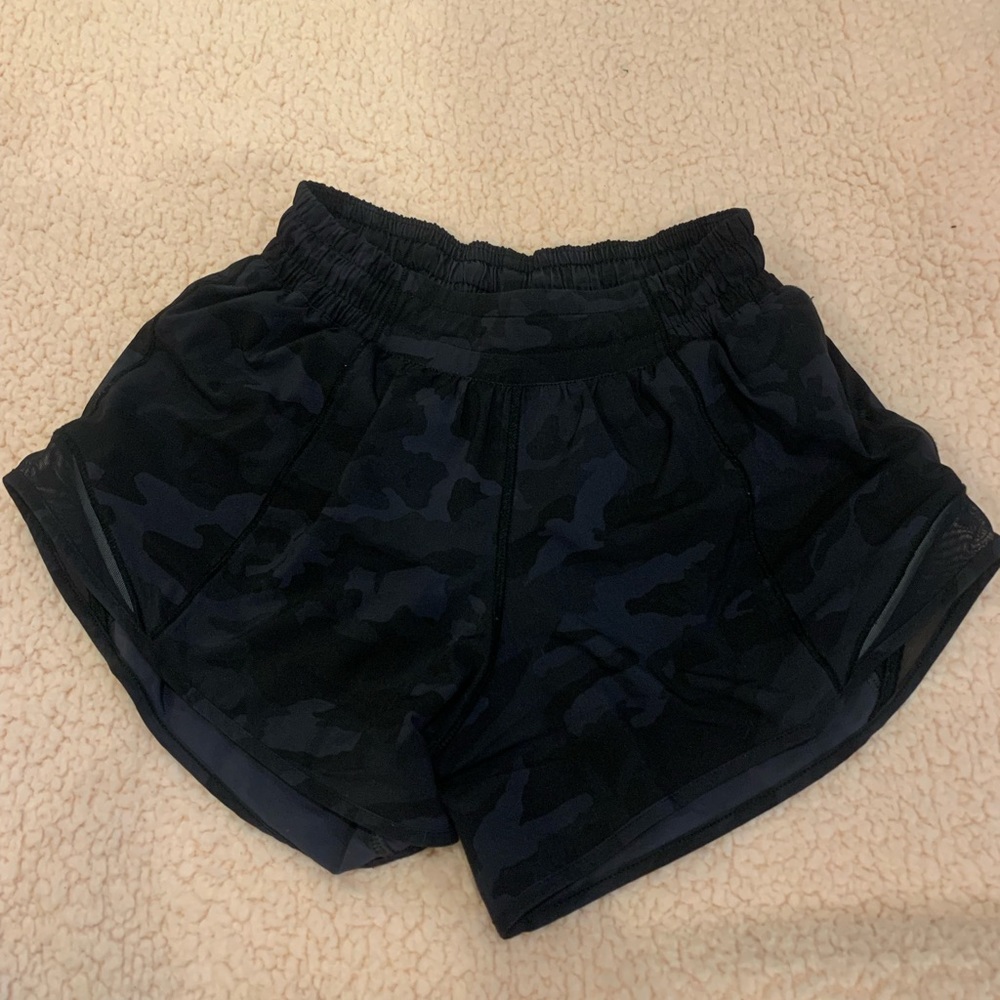 black camo lulu lemon shorts